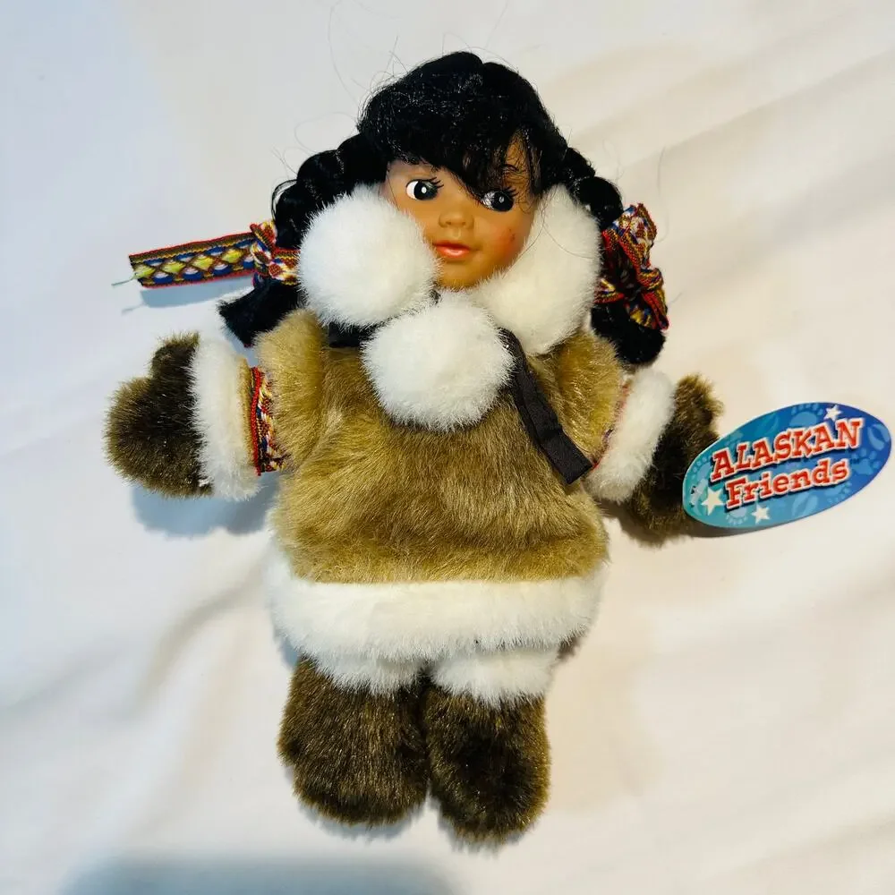 NWT Vintage Alaskan Friends Indigenous Inuit Doll